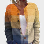 Cardigan Floral de Outono feminino