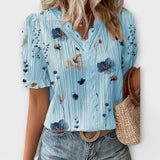 Blusa com decote em V feminino
