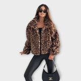 Casaco de Leopardo feminino