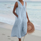 Vestido com Decote em V feminino