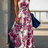 Vestido Marielle – elegância floral com caimento sofisticado
