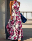 Vestido Marielle – elegância floral com caimento sofisticado