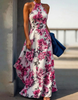 Vestido Marielle – elegância floral com caimento sofisticado