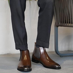 Pedro - Botins Chelsea em Couro masculino
