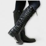 Lúcia - Botins com atacadores elegantes feminino