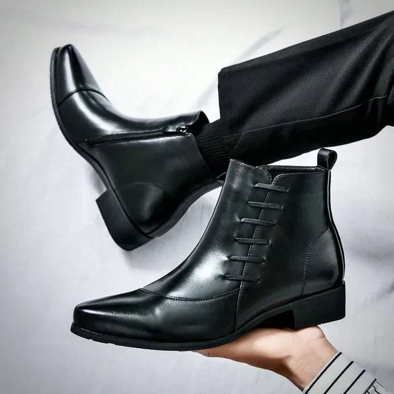 Botas Elegantes em Couro masculino