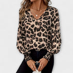 Blusa Estilosa Leopardo feminino