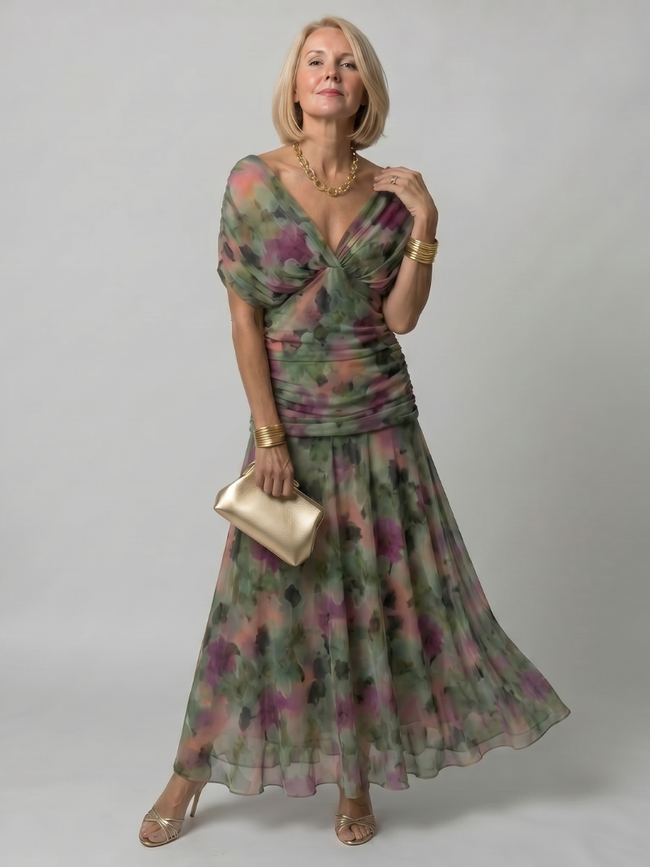 Susy - Vestido midi fluido