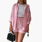 Conjunto de duas peças chique feminino