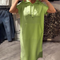 Vestido casual com capuz feminino