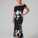 Marta | Vestido Midi com Decote Caído