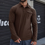 Camisa casual com bolsos masculino