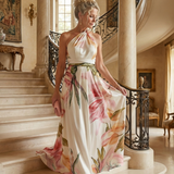 Vestido maxi Amiel floral leve