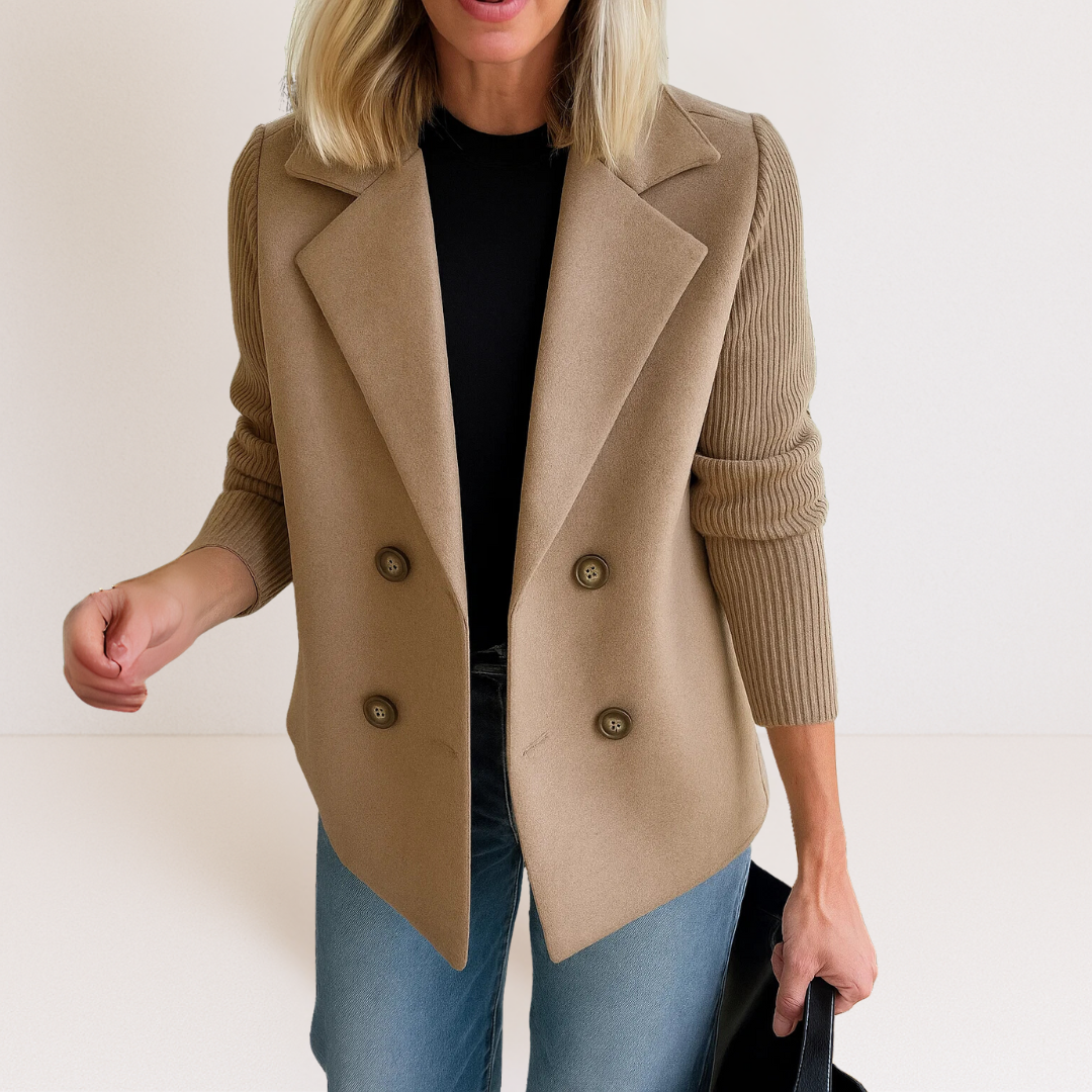 Casaco Elegante com Malha feminino