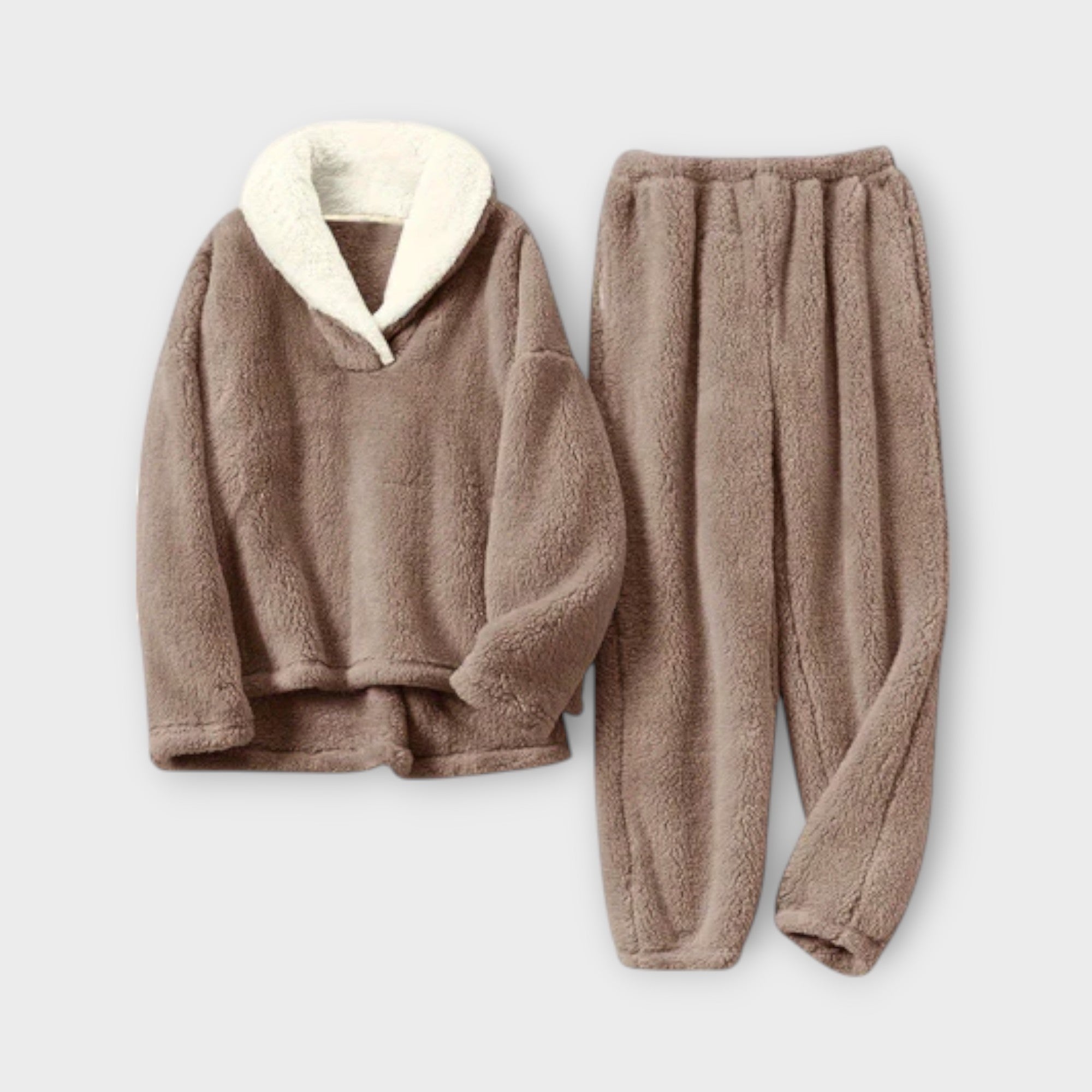 Conjunto de flanela aconchegante feminino