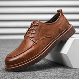 Sapatos de Couro Verdadeiro masculino