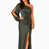Vestido Maxi Olívia — Elegância Assimétrica