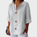 Blusa casual com textura feminino