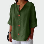 Blusa casual com textura feminino