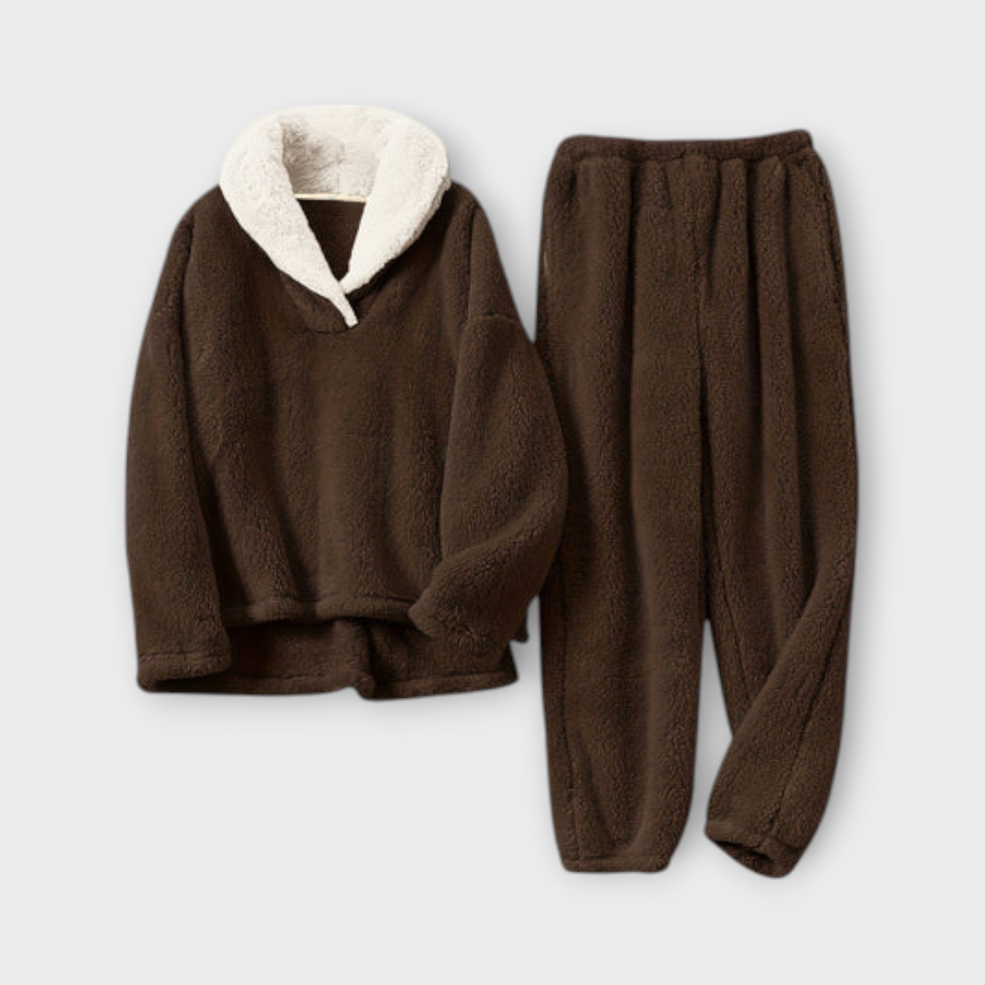 Conjunto de flanela aconchegante feminino