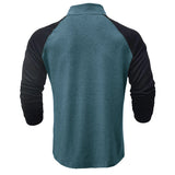 Camisa de algodão com gola subida masculino