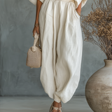 Lisa | Top suave com ombros à mostra e calças tapered