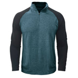 Camisa de algodão com gola subida masculino