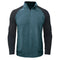 Camisa de algodão com gola subida masculino