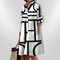 Vestido Midi Geométrico feminino