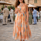 Vestido midi Elin halter suave