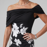 Marta | Vestido Midi com Decote Caído