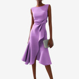 Eliana | Vestido Midi com Corte Assimétrico