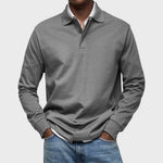 Eduardo - Polo De Luxo De Mangas Compridas masculino