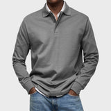 Eduardo - Polo De Luxo De Mangas Compridas masculino