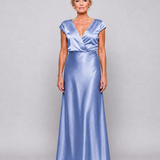 Vestido maxi Samouse envelope com manga curta
