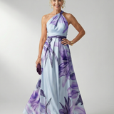 Vestido maxi Amiel floral leve
