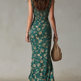 Daniela | Vestido Maxi Boémio com Mangas Balão