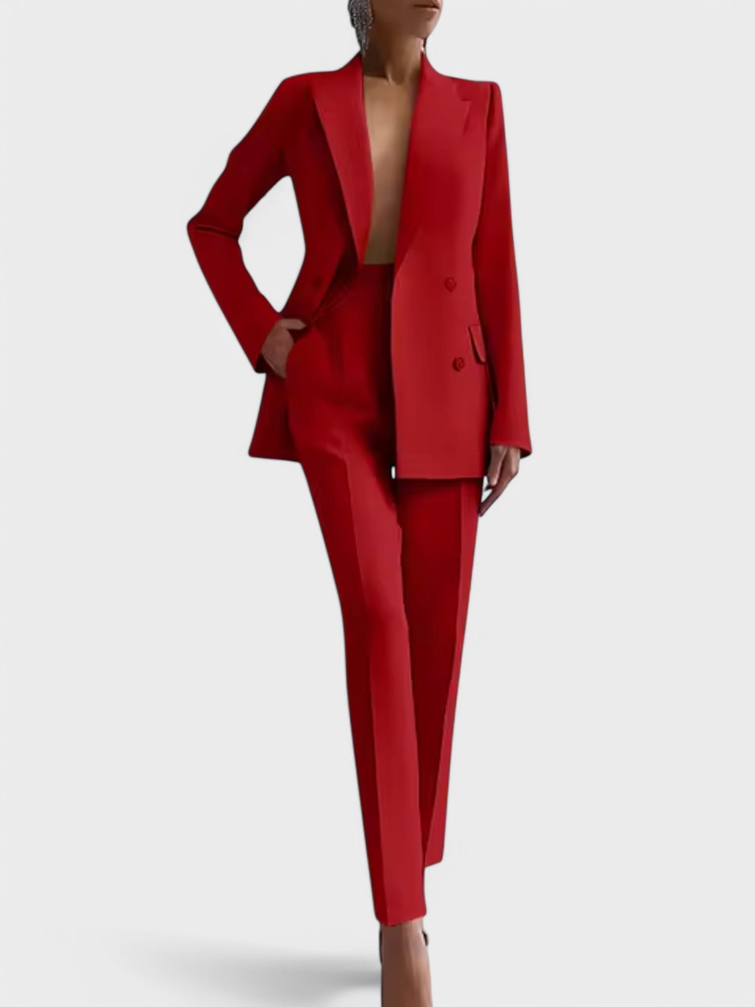 Conjunto de Blazer e Calças feminino