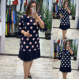 Helena | Vestido elegante ás bolinhas