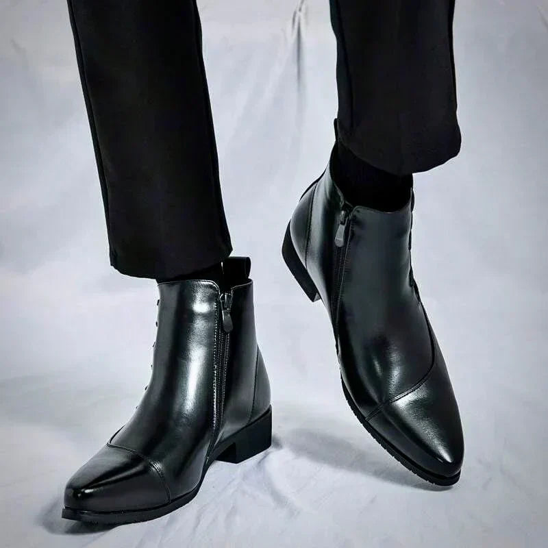 Botas Elegantes em Couro masculino