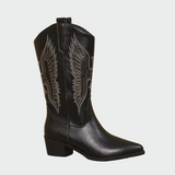 Botas de cowboy ocidentais em pele feminino