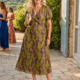 Vestido midi Virel floral descontraído