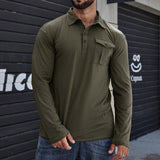 Camisa casual com bolsos masculino
