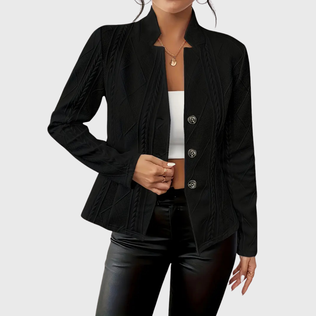 Casaco com detalhes elegantes feminino