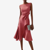 Eliana | Vestido Midi com Corte Assimétrico