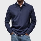Eduardo - Polo De Luxo De Mangas Compridas masculino