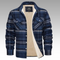 Casaco Trucker Riscas Fleece masculino