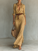 Francisca | Vestido maxi com gola aberta