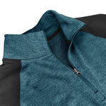Camisa de algodão com gola subida masculino