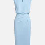 Helena | Vestido Midi Drapeado de Elegância Intemporal
